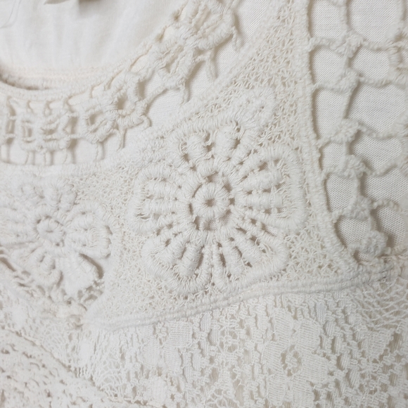 Urban Outfitters Staring at Stars Crochet Boho Festival Top Size Large - Picture 3 of 9